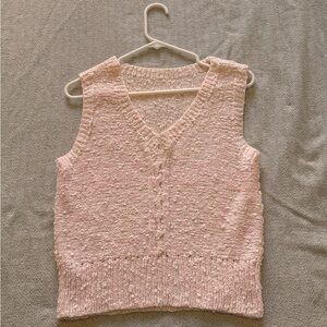 Vintage pink sweater vest🩷